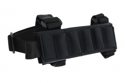 101 Inc Buttstock Shotgun Shell Holder (Black) - &copy; Copyright Zero One Airsoft